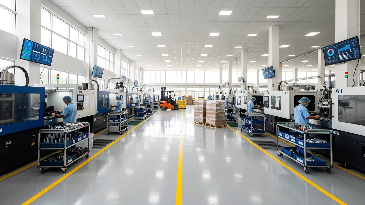Manufacturing floor inside a Siamril-managed factory