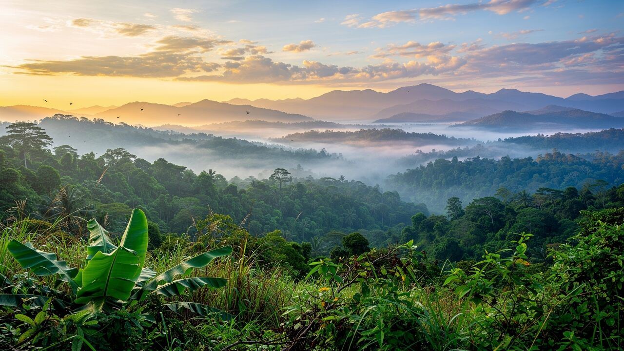 Thai landscape suitable for agricultural and real estate development